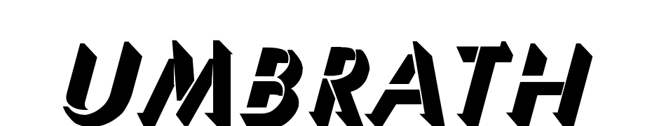 Umbra Thin Bold Italic Font Download Free
